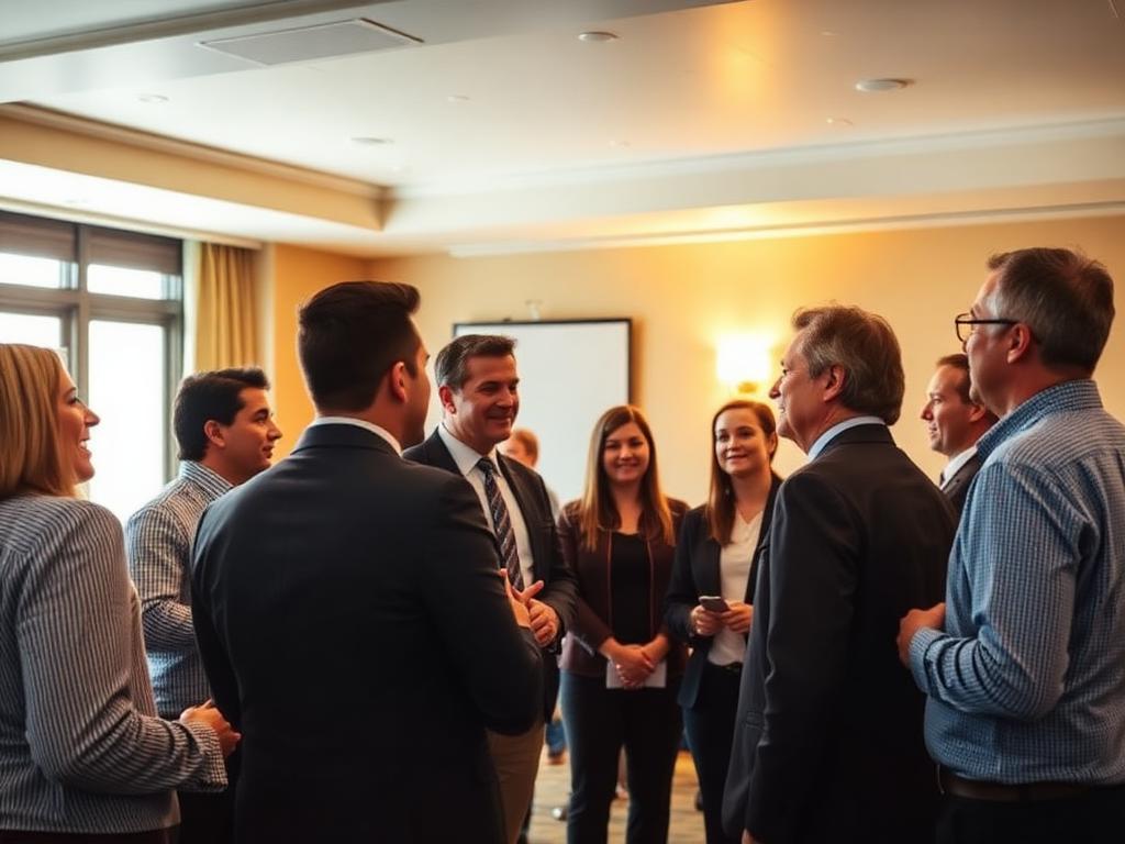 FIBI Pasadena members networking